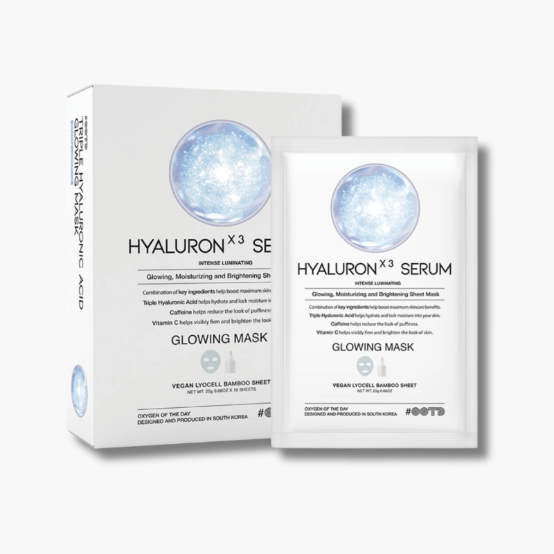 OOTD Mascarilla "Triple Hyaluron Acid Serum Glowing Mask"