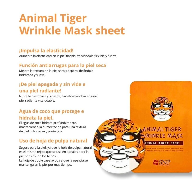 Snp000501 Animal Tiger Wrinkle Mask Sheet 005