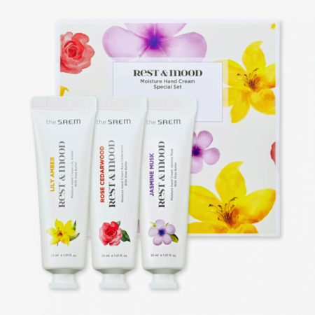 THE SEAM Set Especial Crema de Manos (Rest & Mood Moisture Hand Cream Special Set) Cosmeticos coreano