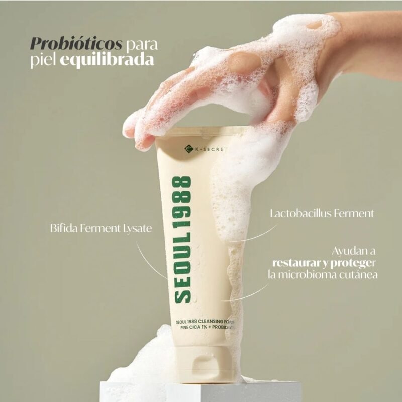Seoul 1988 cleansing foam pinc cica 1% + probiotics 0004