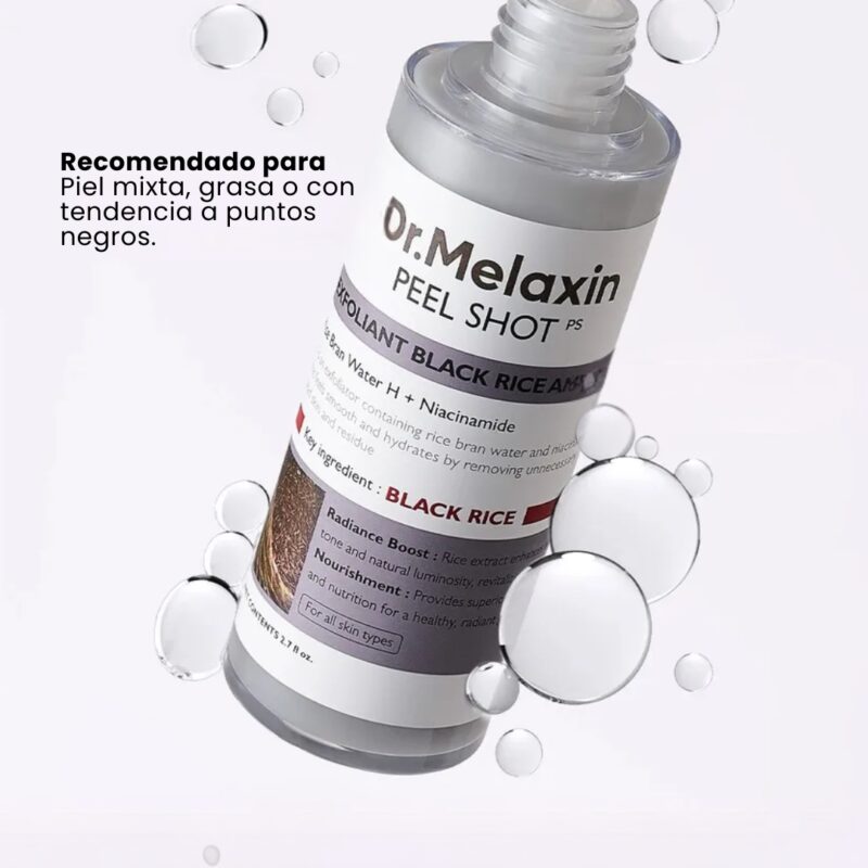DME000201 DR.MELAXIN PEEL SHOT EXFOLIATING BLACK RICE AMPOULE 80ml