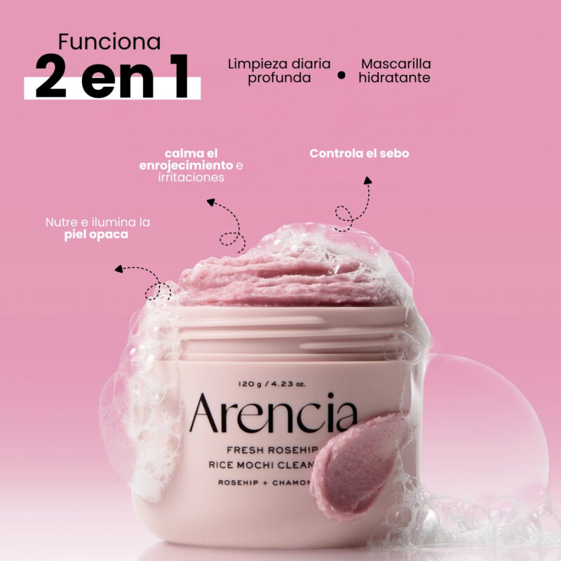 ARE000201 Arencia Fresh Rosehip Rice Mochi Cleanser 120g