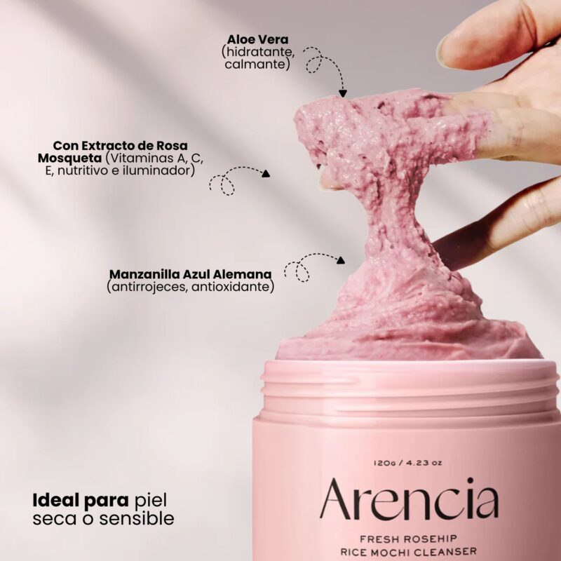ARE000201 Arencia Fresh Rosehip Rice Mochi Cleanser 120g