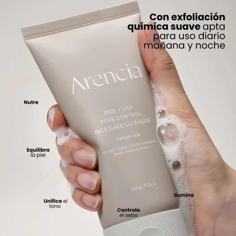 ARE000701 Arencia Rice + LHA Pore Control Rice Cake Cleanser 150g