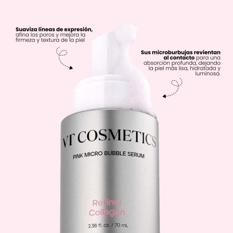 CVT000802 VT COSMETICS RETINOL COLLAGEN PINK MICRO BUBBLE SERUM
