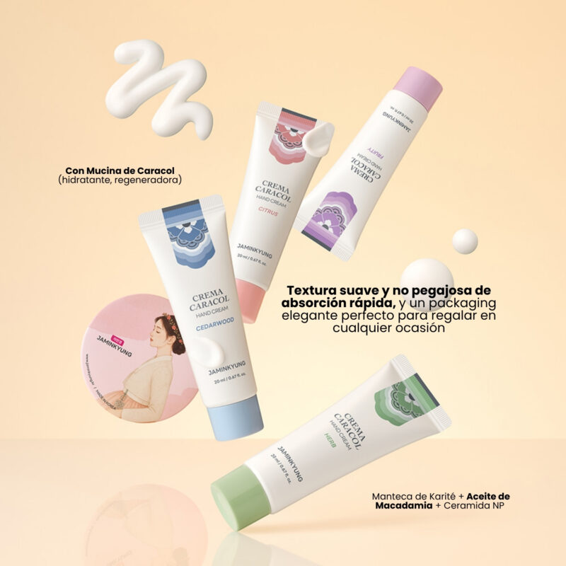 JAM000201 JAMINKYUNG Crema Caracol Hand Cream Gift Set [20mlx4ea]