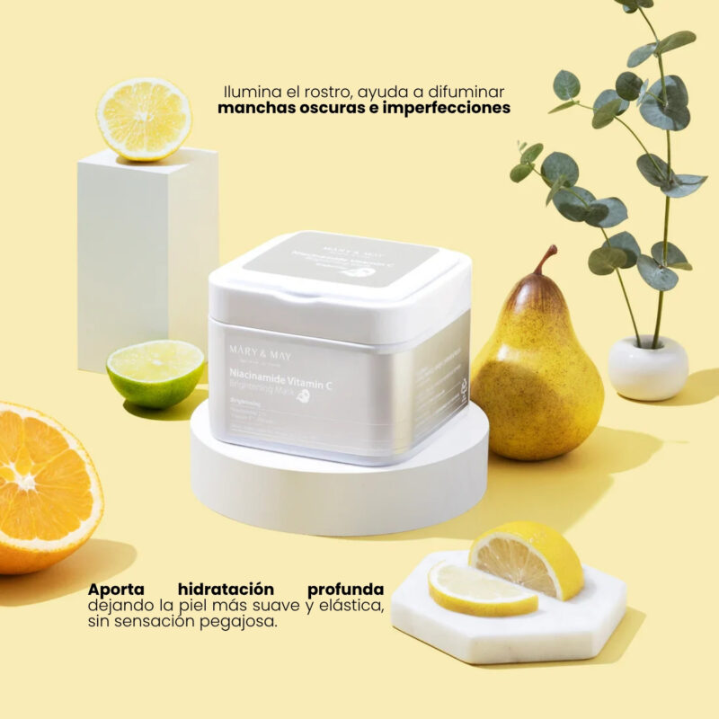 MAM000201 Mary&May Niacinamide Vitamin C Brightening Mask 30ea