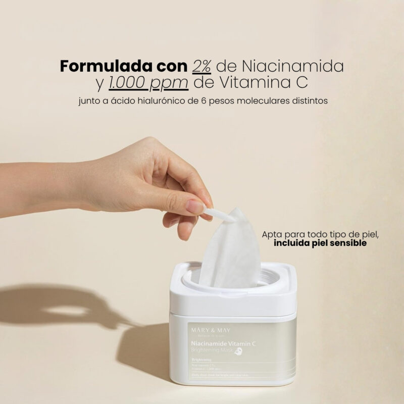 MAM000201 Mary&May Niacinamide Vitamin C Brightening Mask 30ea