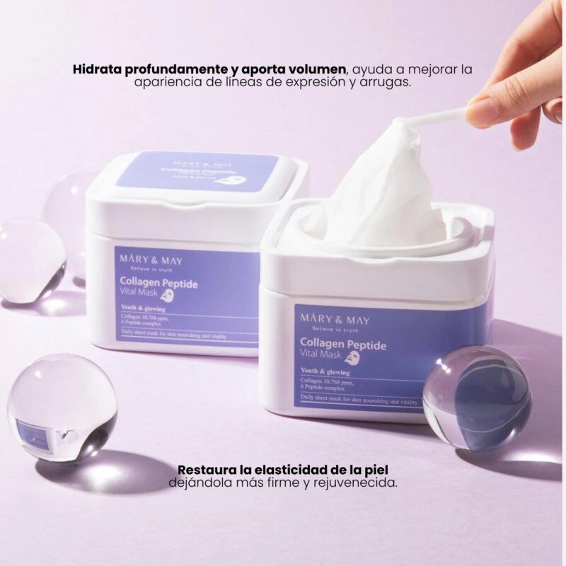 MAM000301 Mary&May Collagen Peptide Vital Mask 30ea