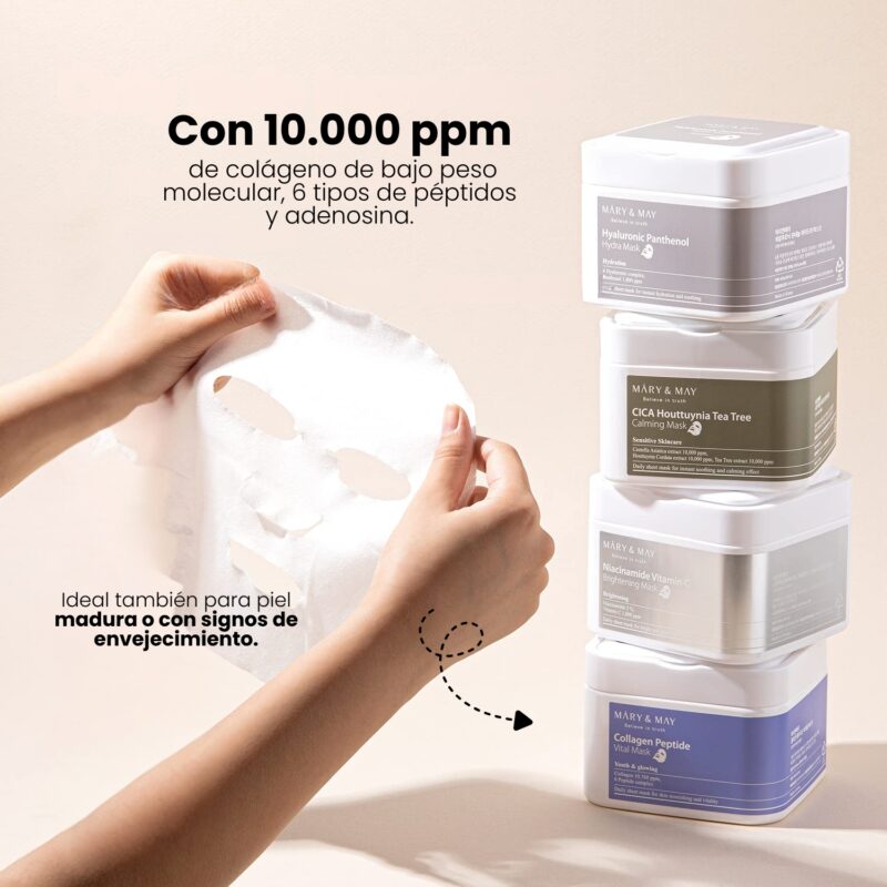 MAM000301 Mary&May Collagen Peptide Vital Mask 30ea
