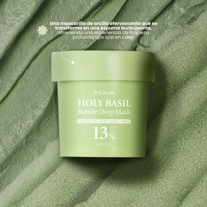 PLM000301 P.CALM HOLY BASIL Bubble Deep Mask