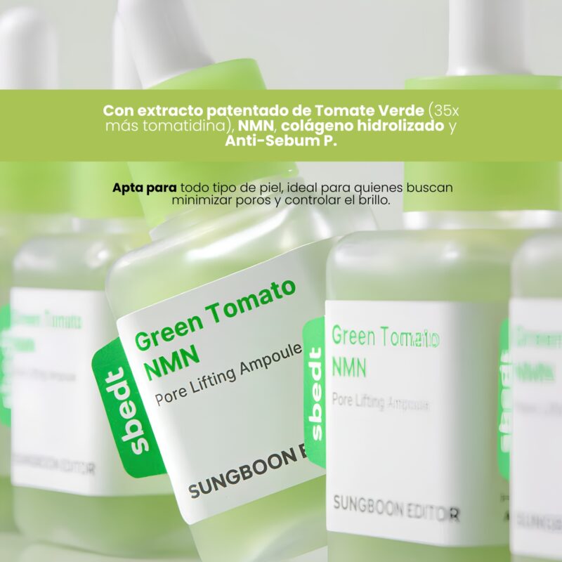 SUE000201 Sungboon Editor Green Tomato NMN Pore Lifting Ampoule 40ml