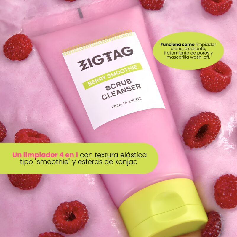 YYY025001 ZIGTAG BERRY SMOOTHIE SCRUB CLEANSER 130ml