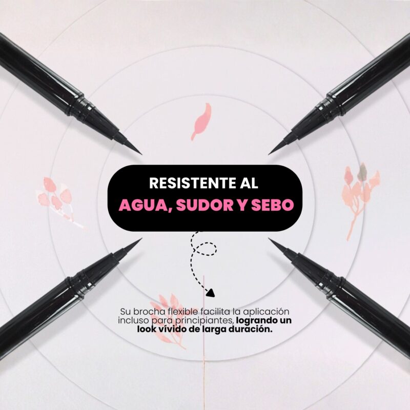 YYY100003 Rivecowe Flexible Liquid Brush Pen Eyeliner