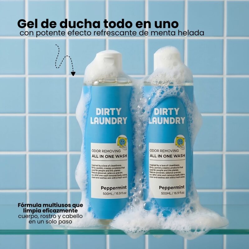DIR000103 DIRTY LAUNDRY ALL IN ONE WASH PEPPERMINT