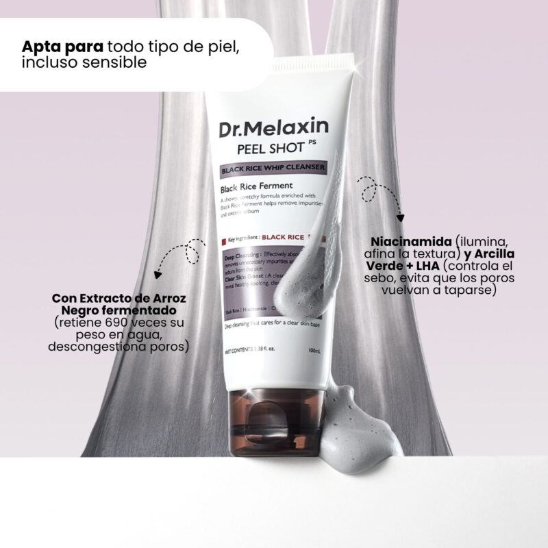 DME000202 PEEL SHOT BLACK RICE WHIP CLEANSER 100ml