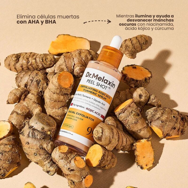 DME000203 PEEL SHOT EXFOLIATING KOJIC ACID TURMERIC SERUM 80ml