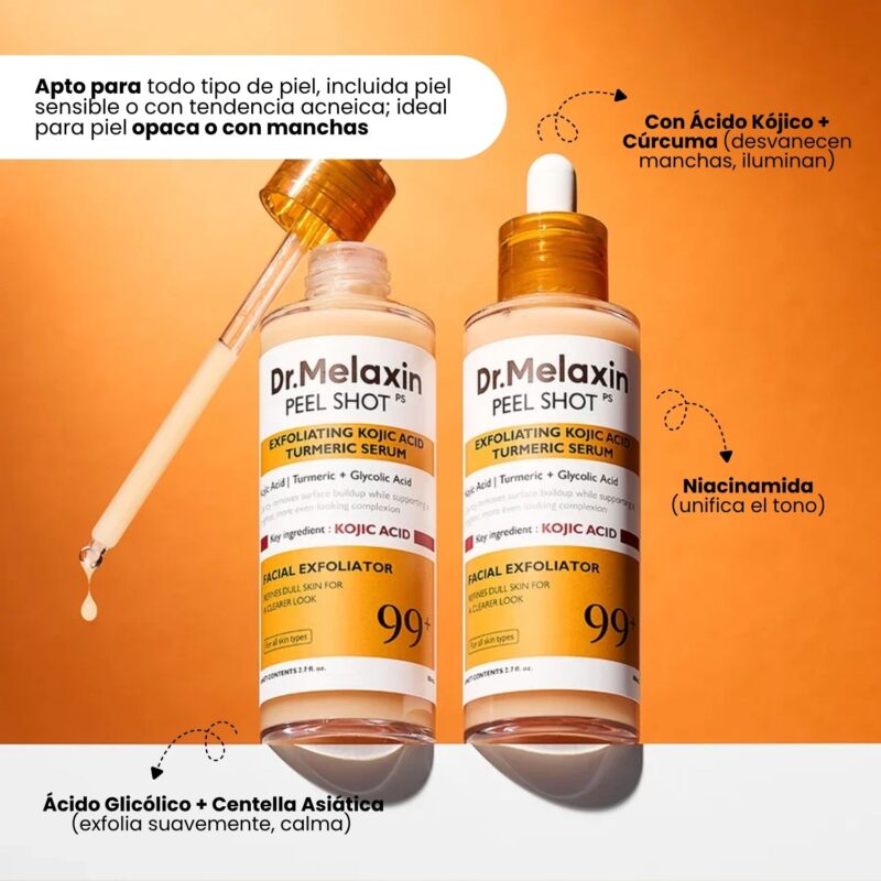 DME000203 PEEL SHOT EXFOLIATING KOJIC ACID TURMERIC SERUM 80ml
