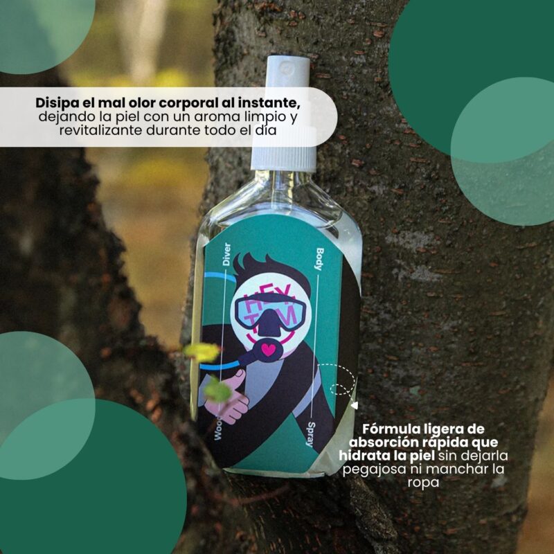 HEY000501 HEYTOM Wood Diver body spray