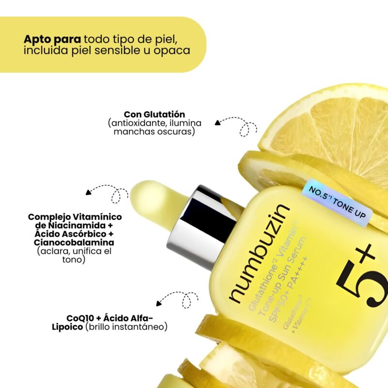 NUM000701 No.5 Glutathione Vitamin Tone up Sun Serum