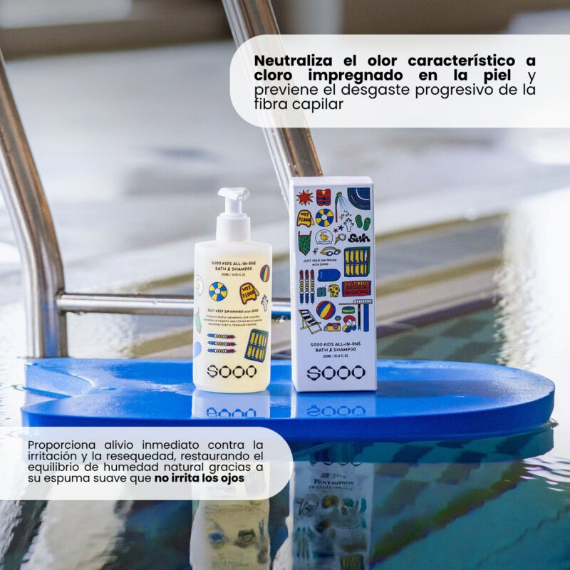 SOO000301 SOOO Swim Kids All in One Bath & Shampoo 300ml
