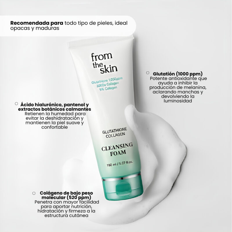 YYY044001 From the Skin Glutathione Collagen Cleansing Foam