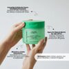 YYY047001 CHOROK CHORONG VEGAN HERB EXFOLIATING & SEBUM CARE JEJU PEPPERMINT TONER PAD