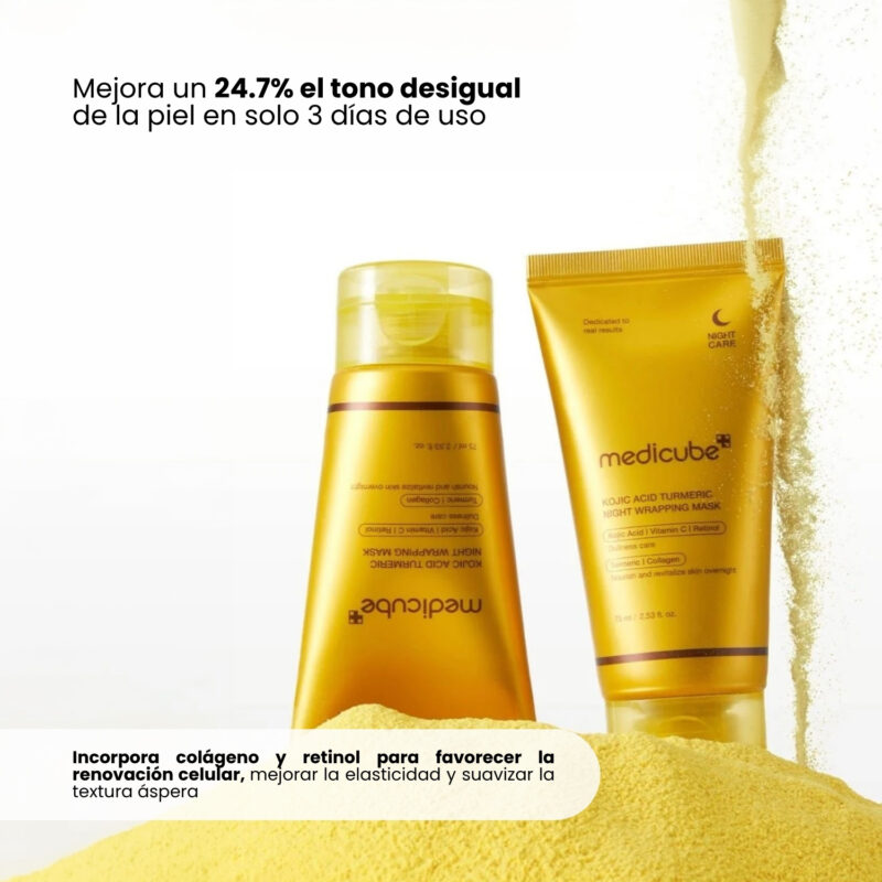 MEC000301 KOJIC ACID TURMERIC NIGHT WRAPPING MASK 75ml