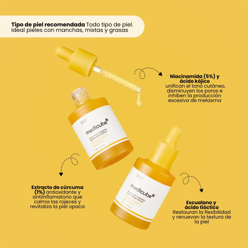 MEC000401 KOJIC ACID TURMERIC NIACINAMIDE SERUM 30ml